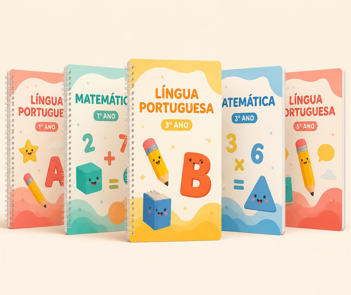 Kit completo de atividades escolares